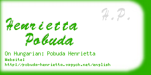 henrietta pobuda business card